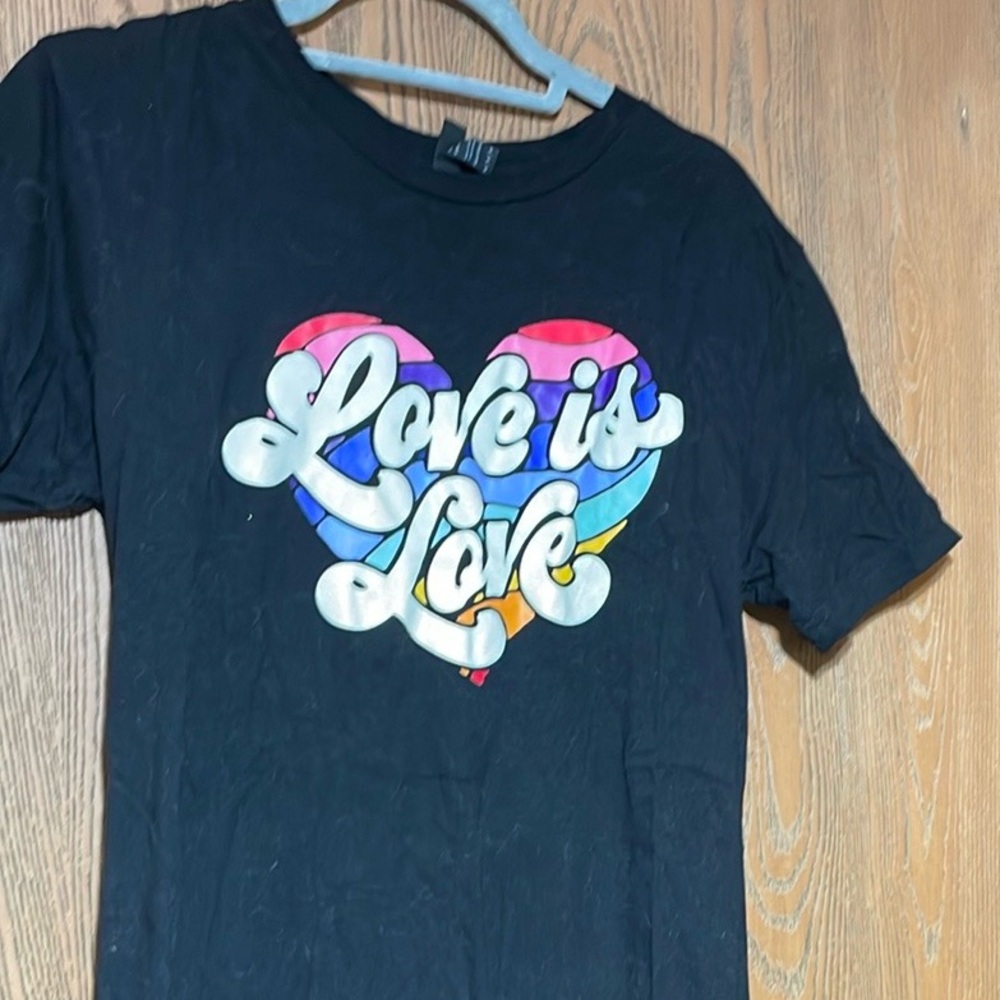 Black 'Love is Love'  T-Shirt